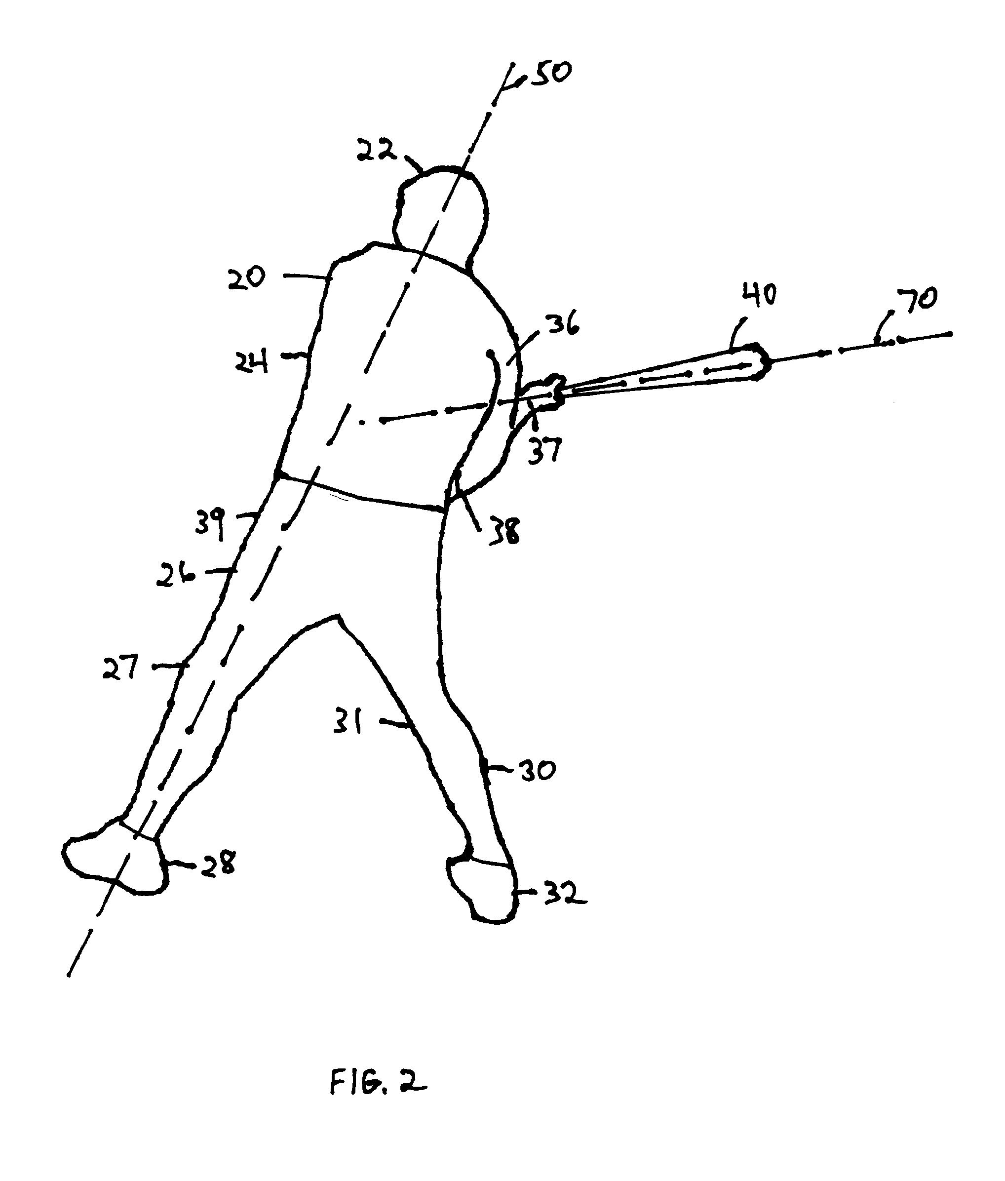 Method for pivotally swinging and hitting an object