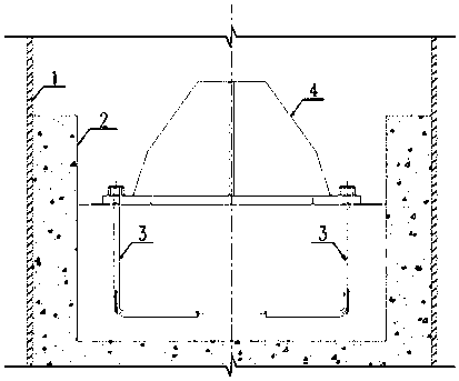Manual positioning construction method of permanent steel column
