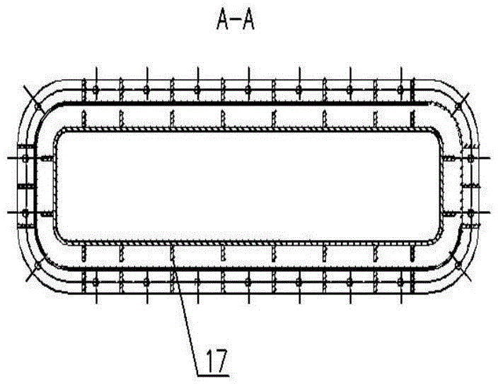 U-shaped open-type circulated cooling system for pot calciners, and cooling method