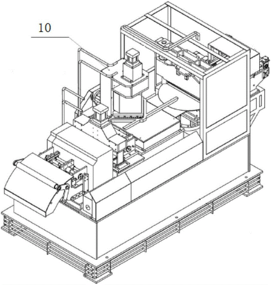 Noise lowering device of transformer iron core shearing machine tool