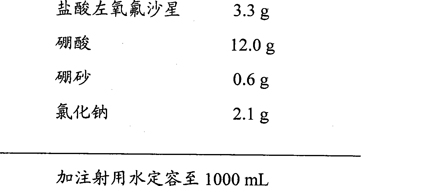 Disposable levofloxacin hydrochloride eye drops without bacteriostatic agent and preparation method thereof