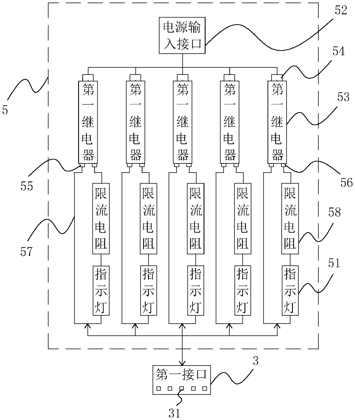 A USB data line detection system and device