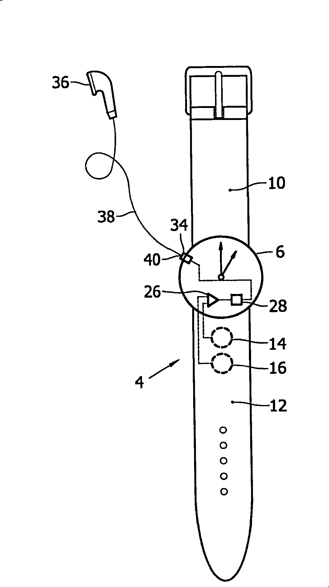 Apparatus for monitoring a person's heart rate and/or heart rate variation and waist watch including the apparatus