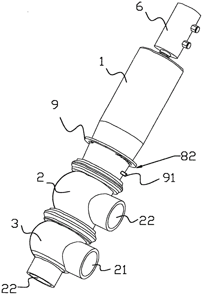 Large-flow type pneumatic shut-off directional valve