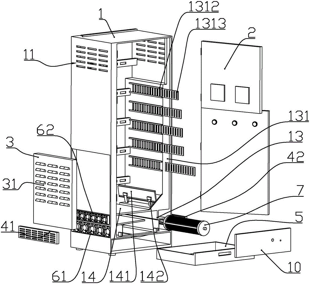 Power distribution cabinet structure