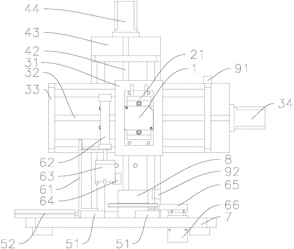 Laser multi-dimension servo detection device and detection system thereof
