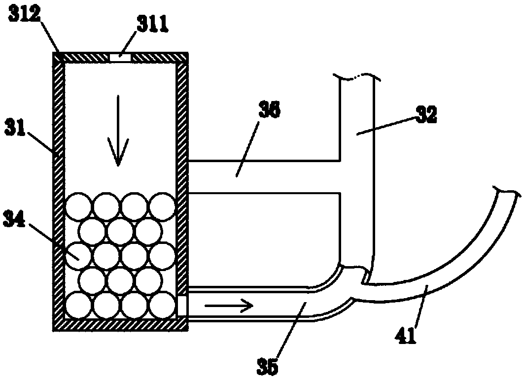 A water jet machine tool with a mobile water sand collection device