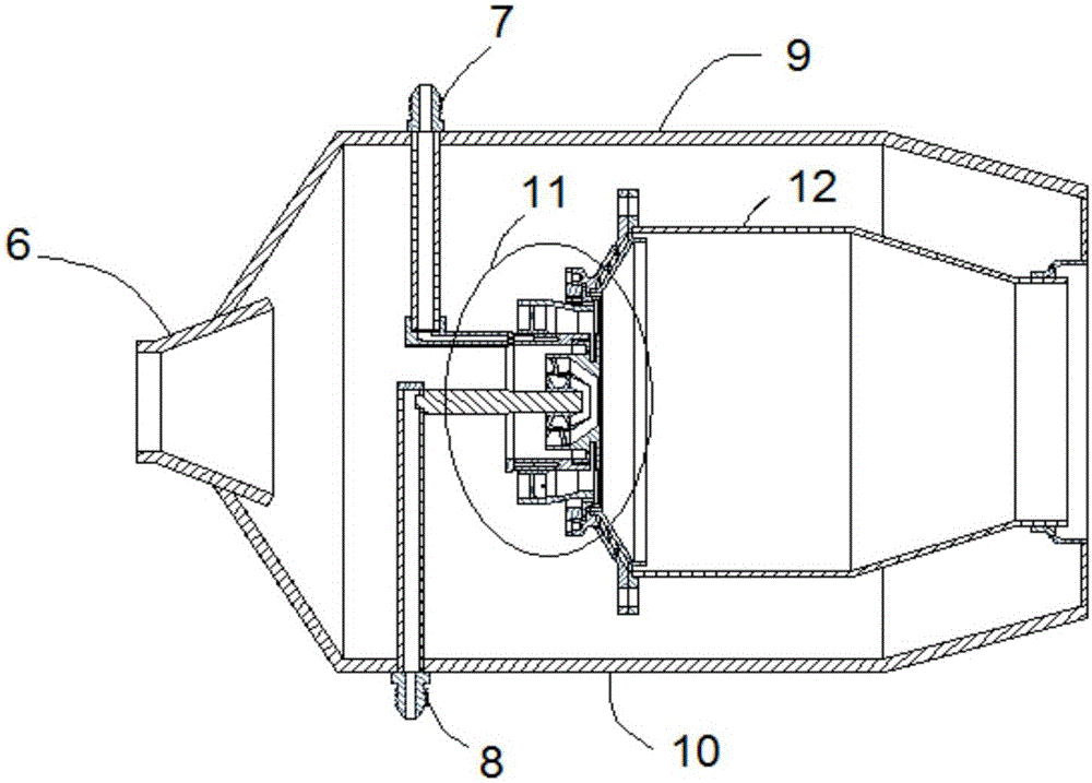 Low-emission combustion chamber with double-layer axial hydrocyclone adopted at precombustion stage