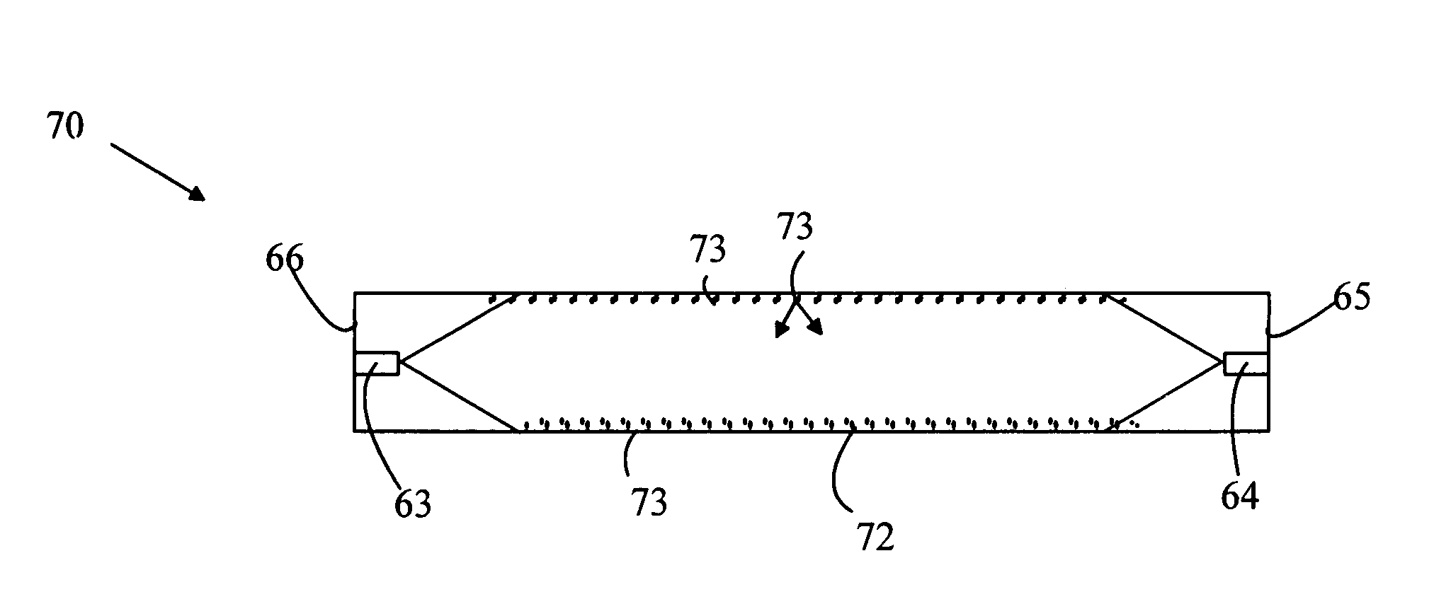 Semiconductor light source configured as a light tube