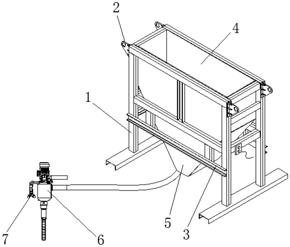 A BIM-based prefabricated building concrete pouring device