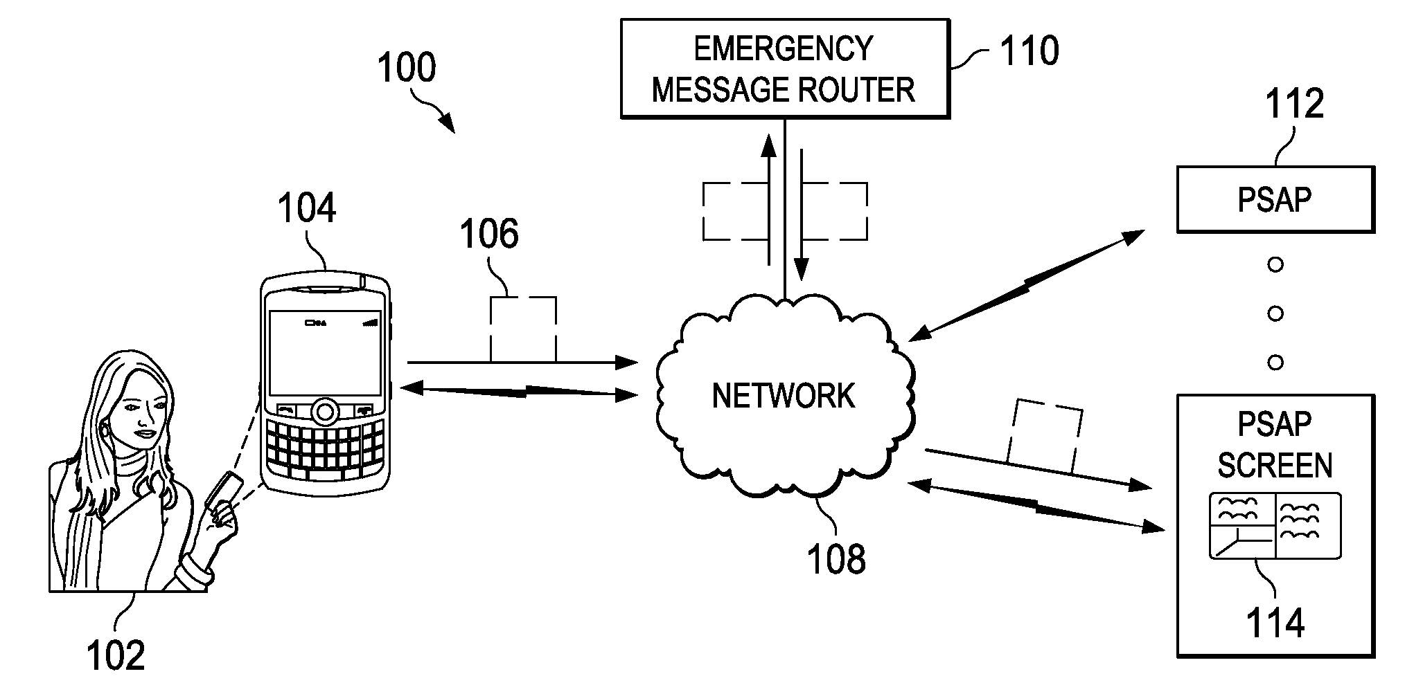 System and method for generating and communicating updated emergency messages