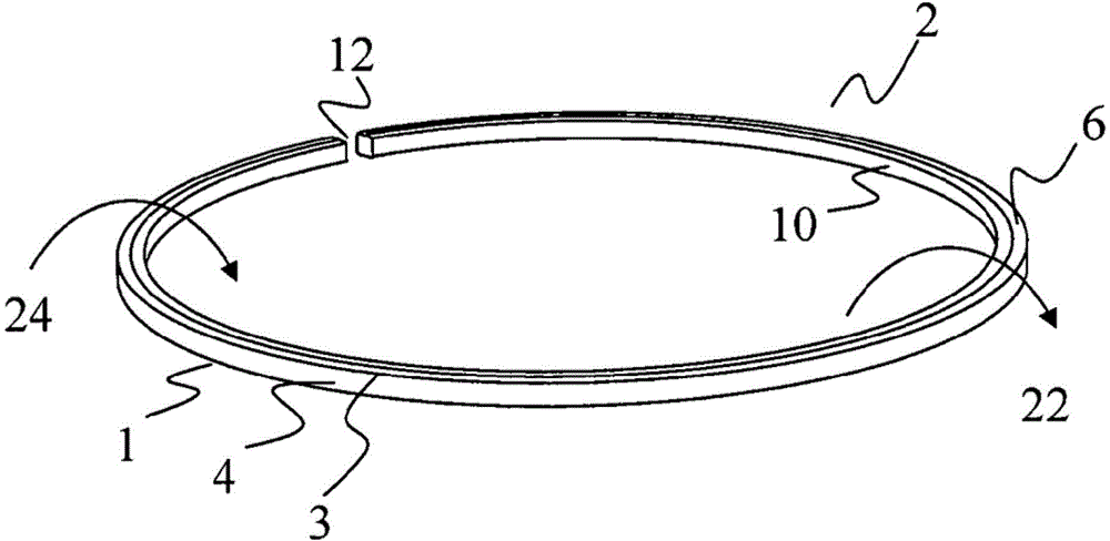 Piston ring for internal combustion engines with increased fatigue strength, and method for producing same