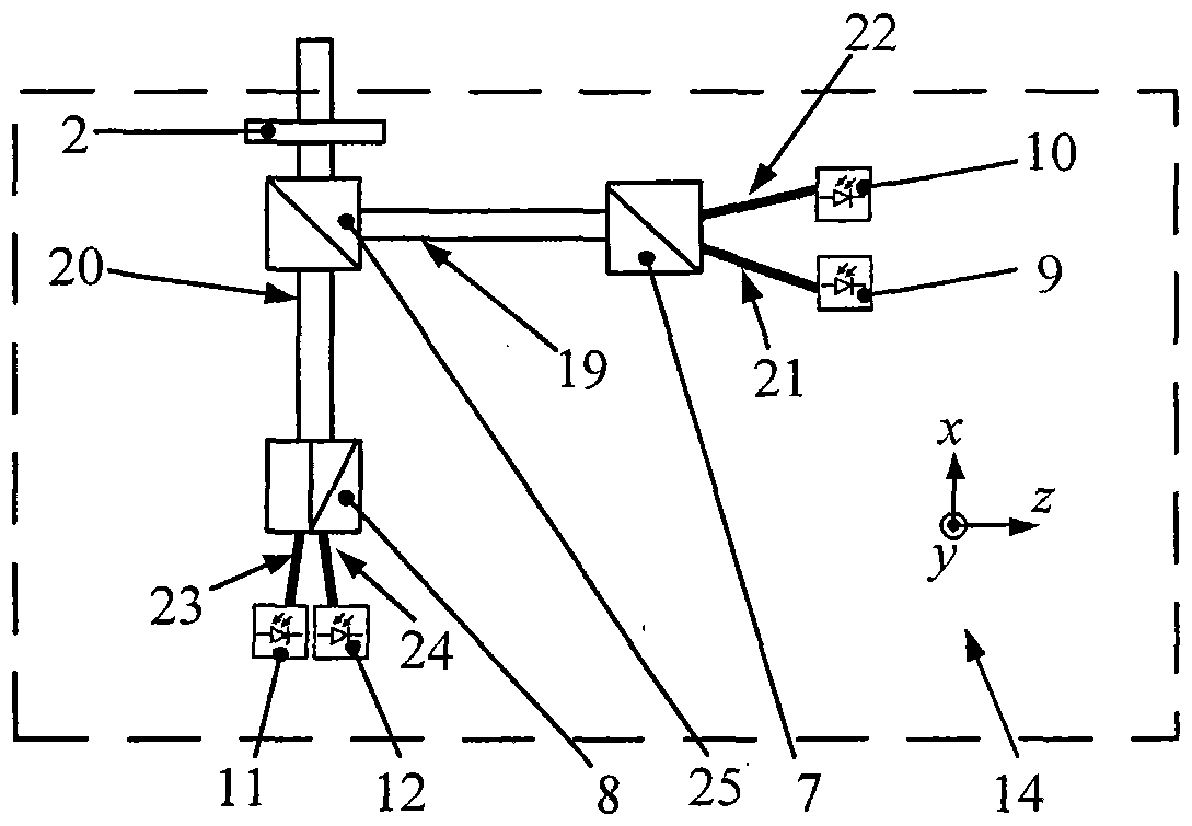 Homodyne Laser Vibrometer with Single-Line Polarization Interferometry and Double Wollaste Prism Spectroscopy without Orthogonality Error