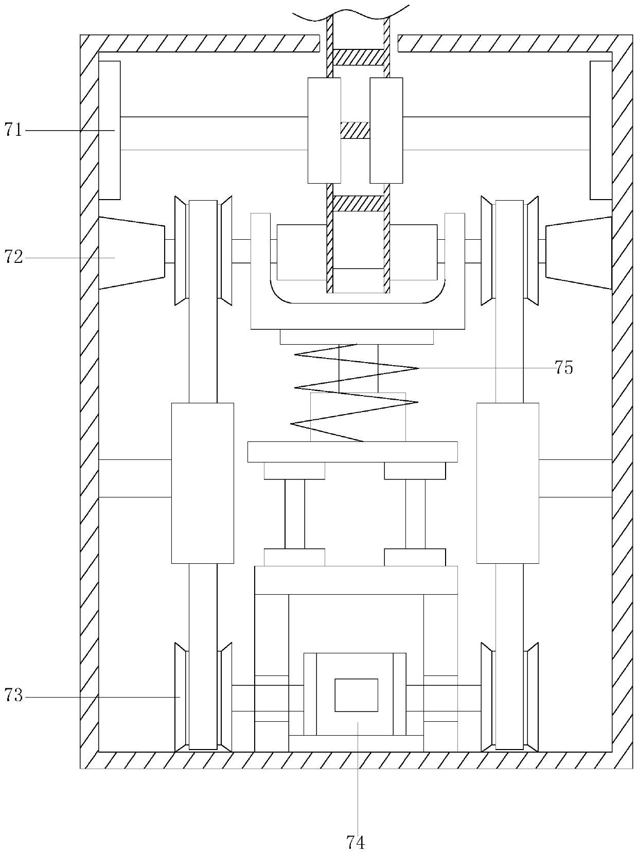 A rapid lifting device for bridge construction machinery