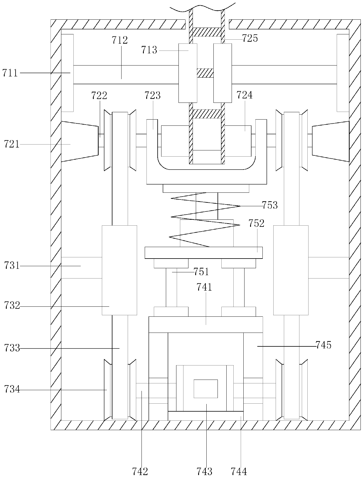 A rapid lifting device for bridge construction machinery