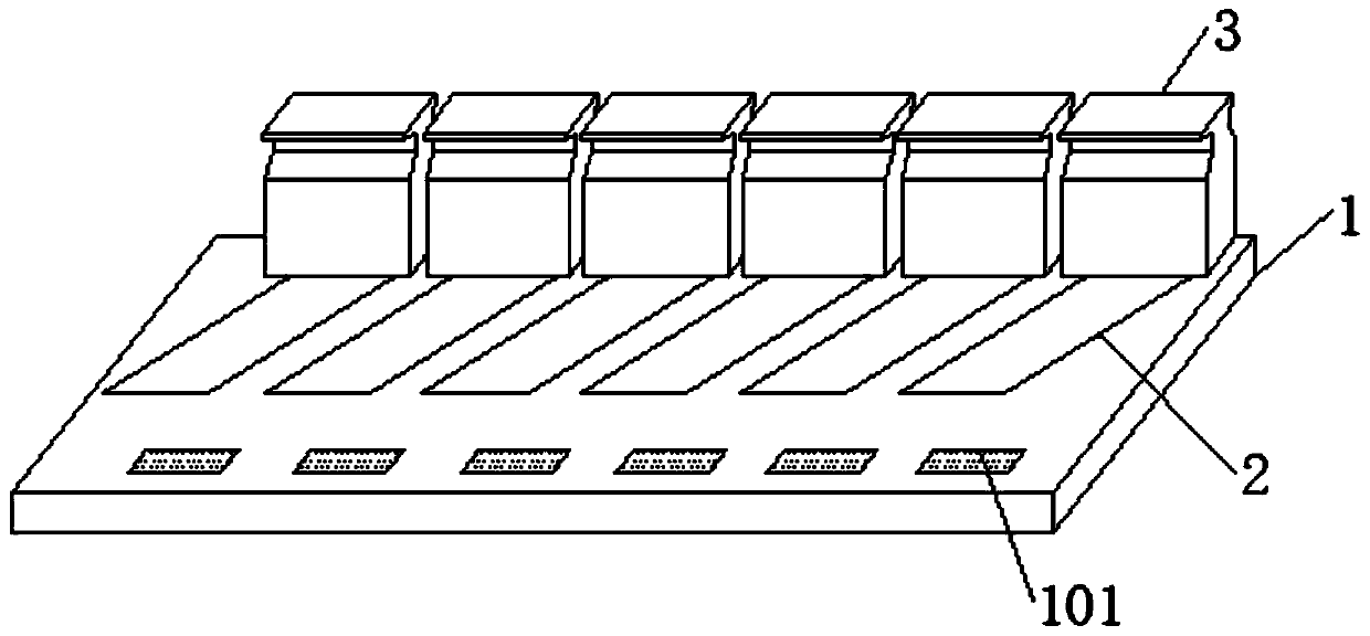 Device for preventing reversible lane separation guardrail from displacement deflection