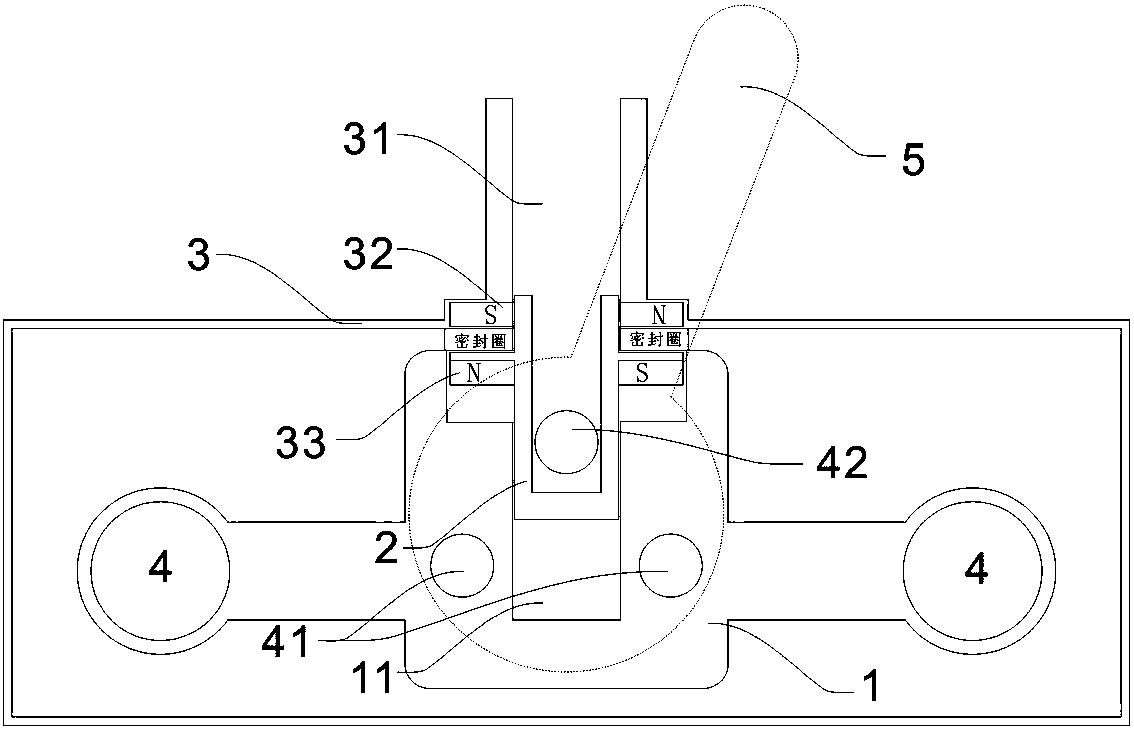 An assembly method of a faucet with a magnet