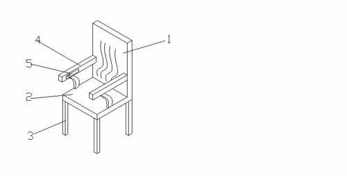 High-grade redwood dining chair