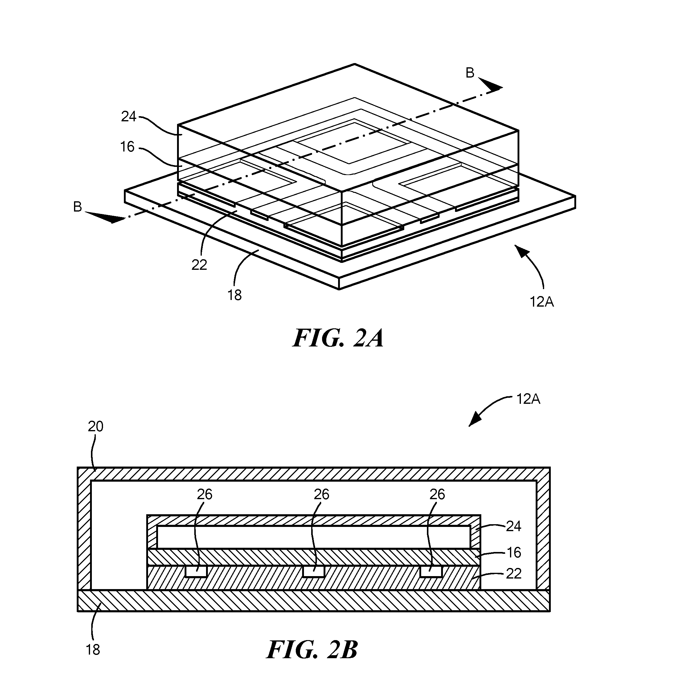 Packaged Microchip with Patterned Interposer