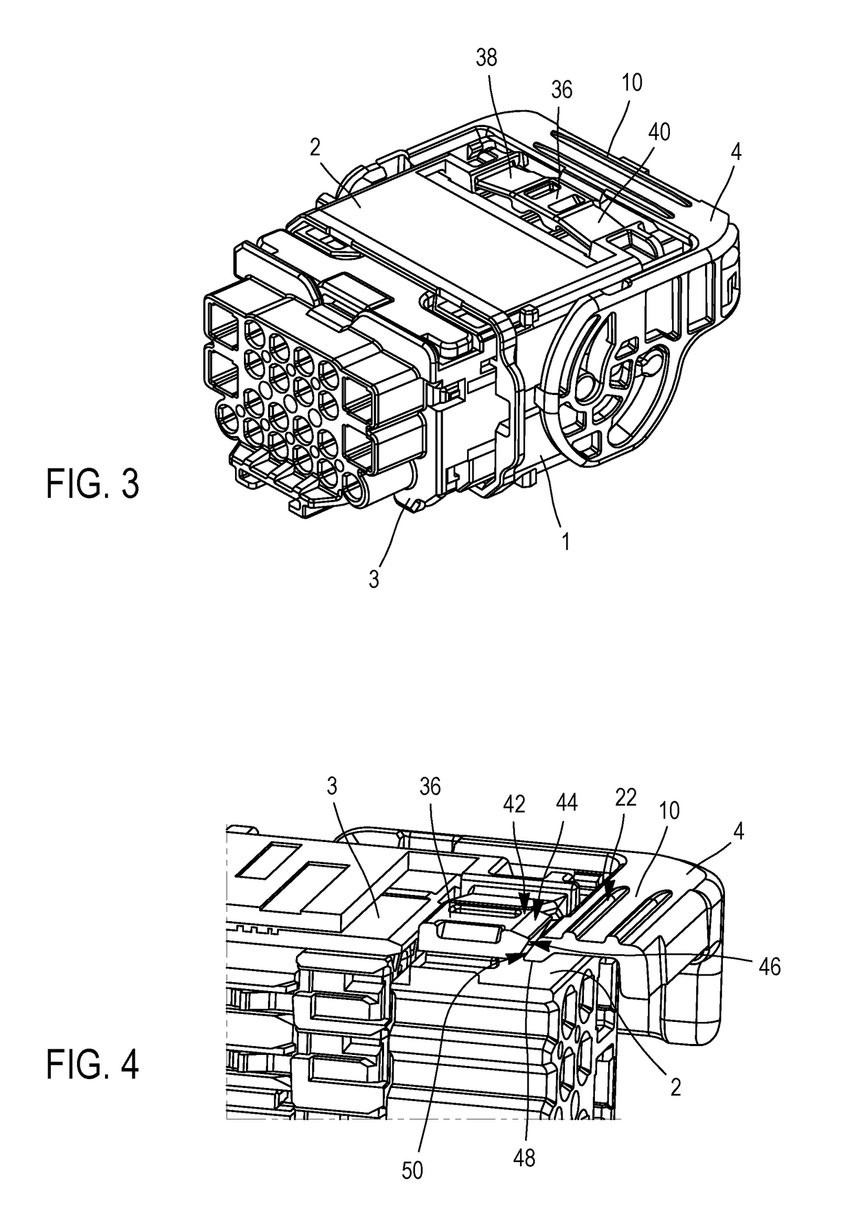 Connector having locking of the lever for facilitating the connection