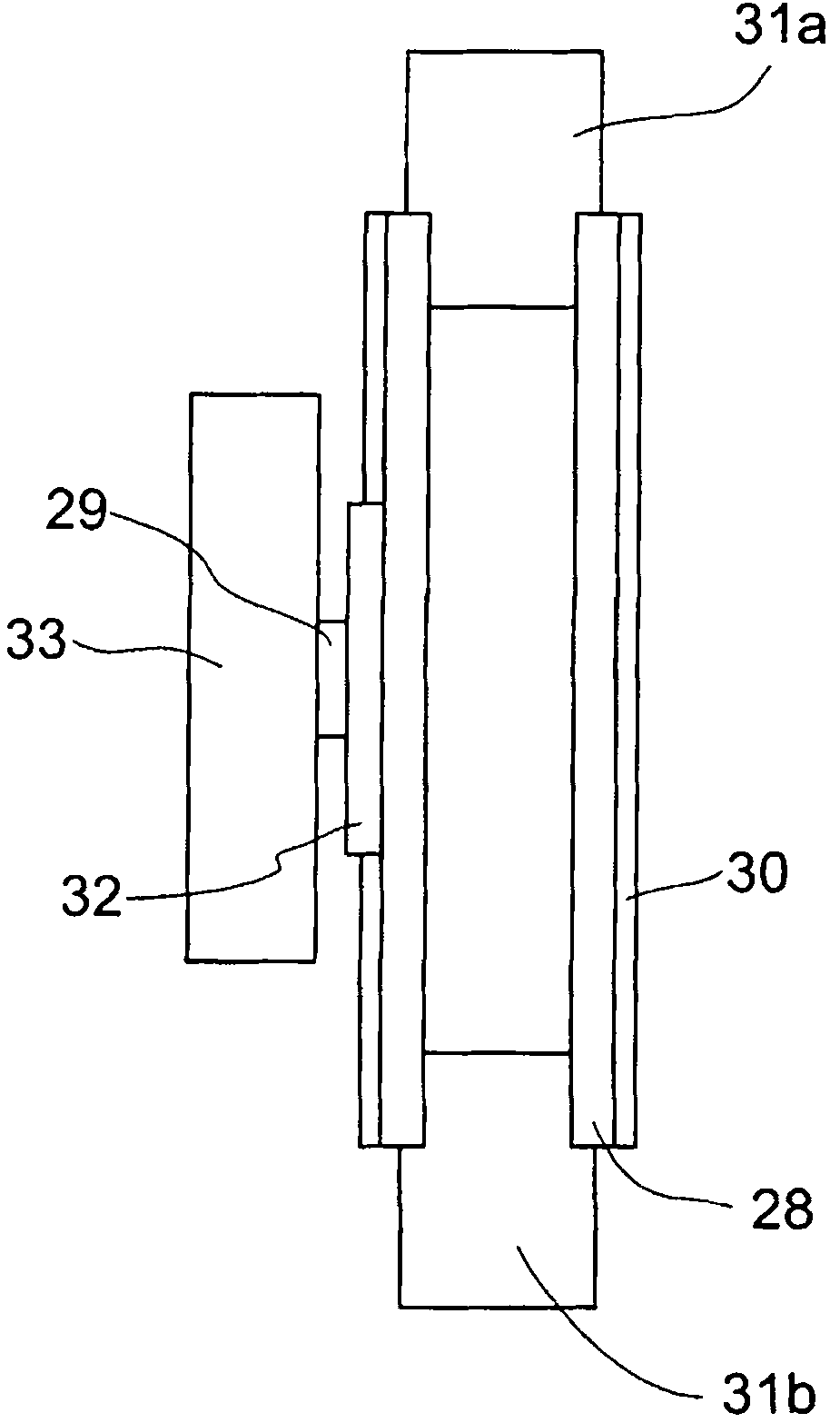 Device on carding machine having cylinders, working elements and adjustable holding elements