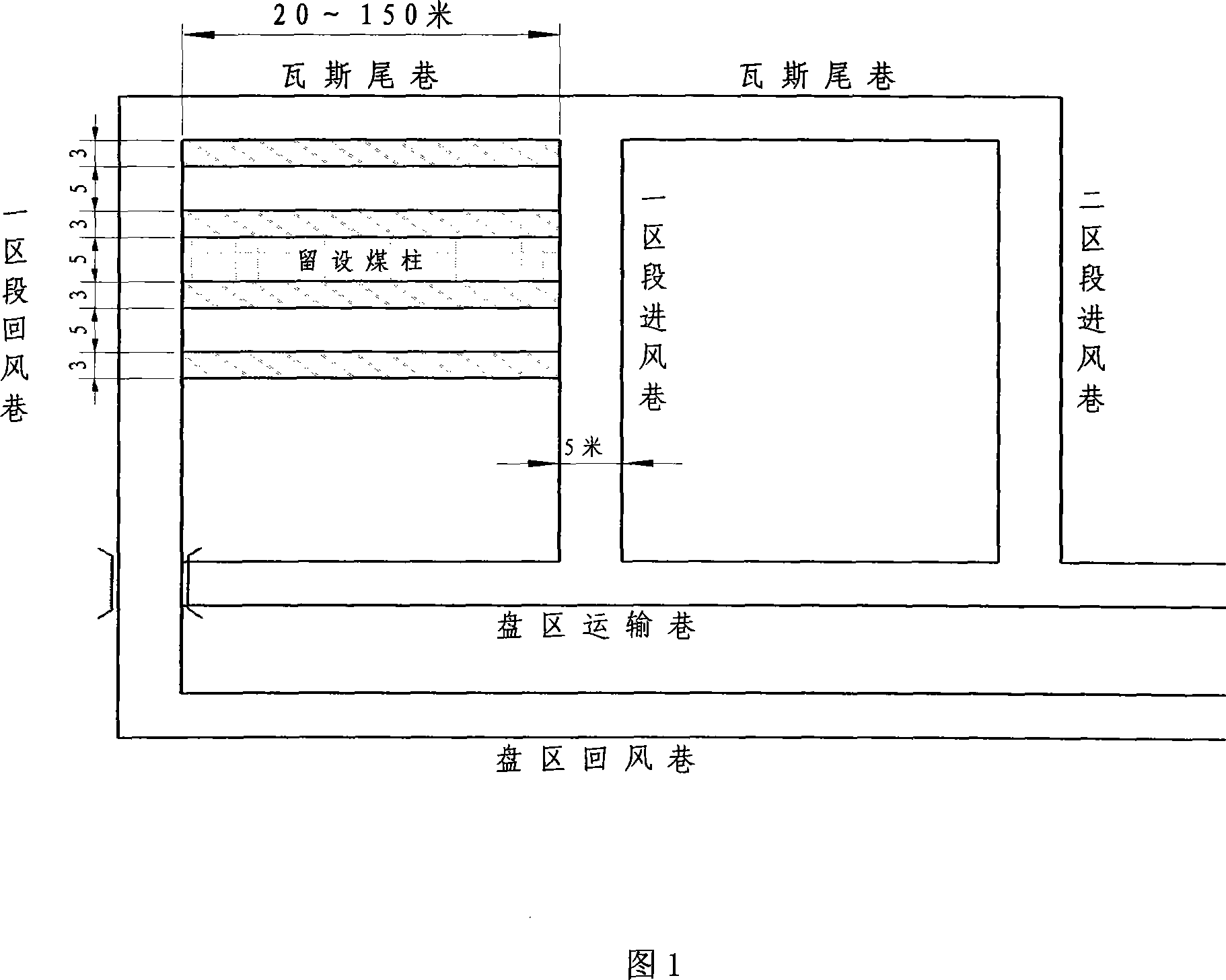 Method for coal mine downhole reproduction and back production