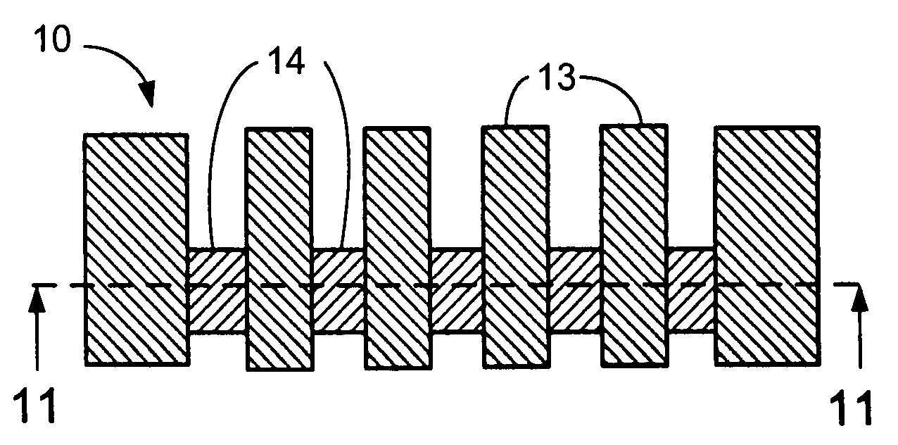 Method of fabrication for tape medium read head with unitary formation of multiple elements