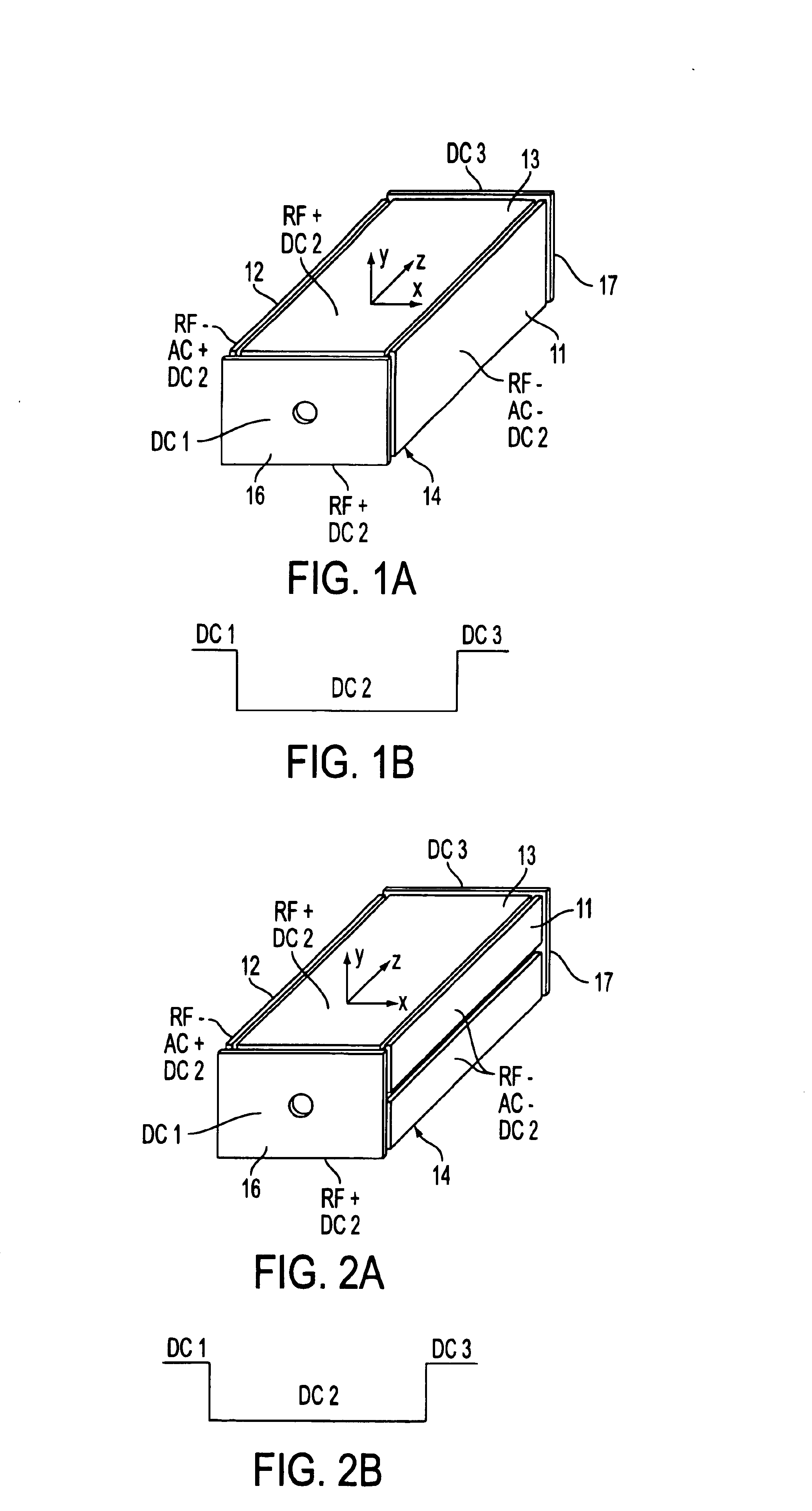 Rectilinear ion trap and mass analyzer system and method