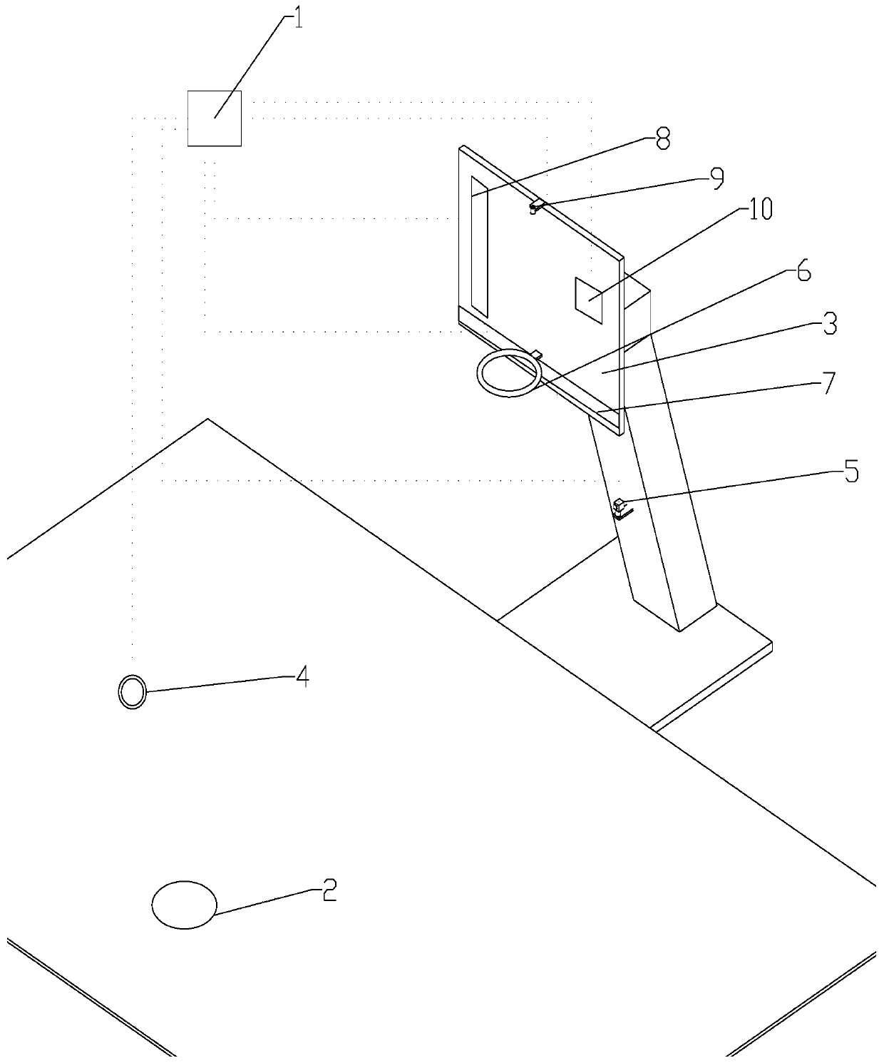 Basketball shooting training assisting system