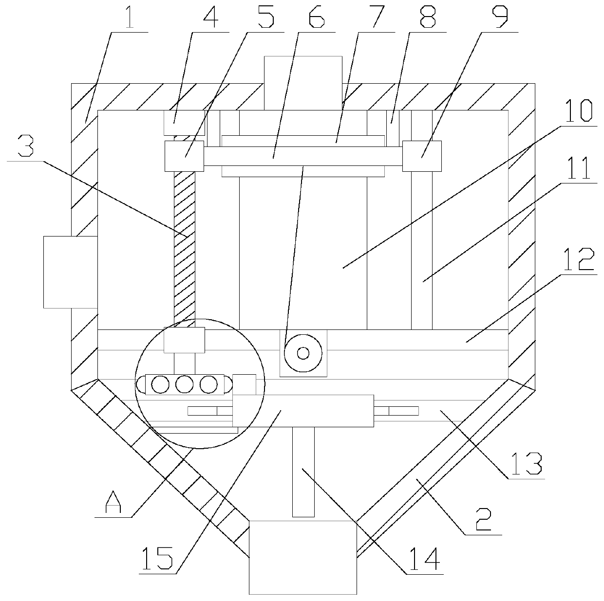 Efficient bag type dust collector