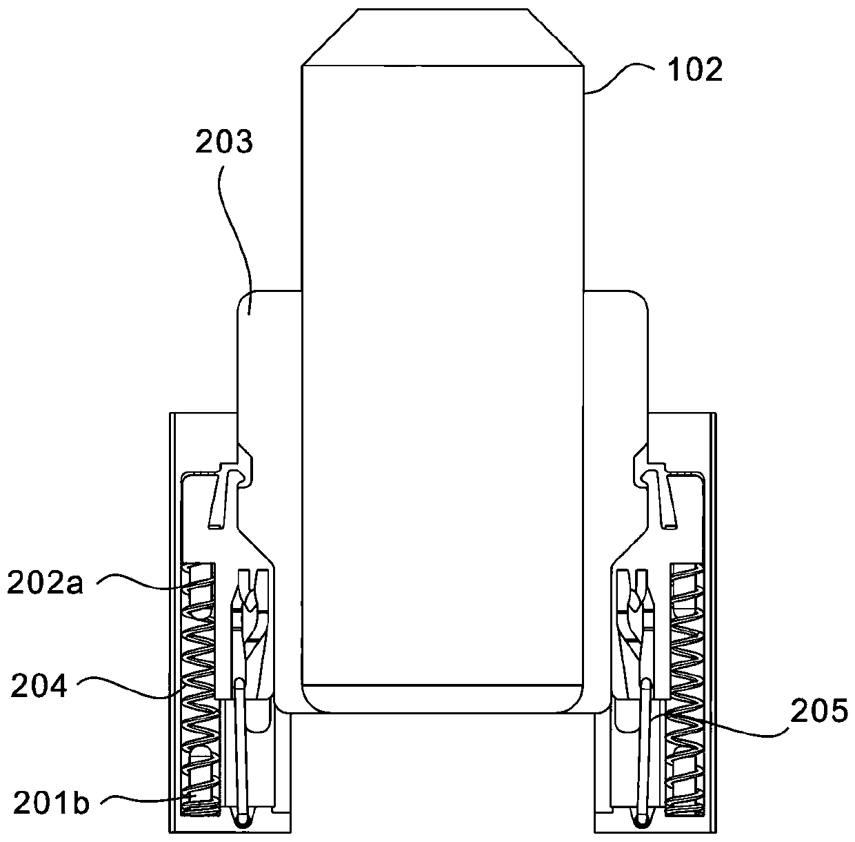 Easy-to-plug thermochromic secondary wiring terminal