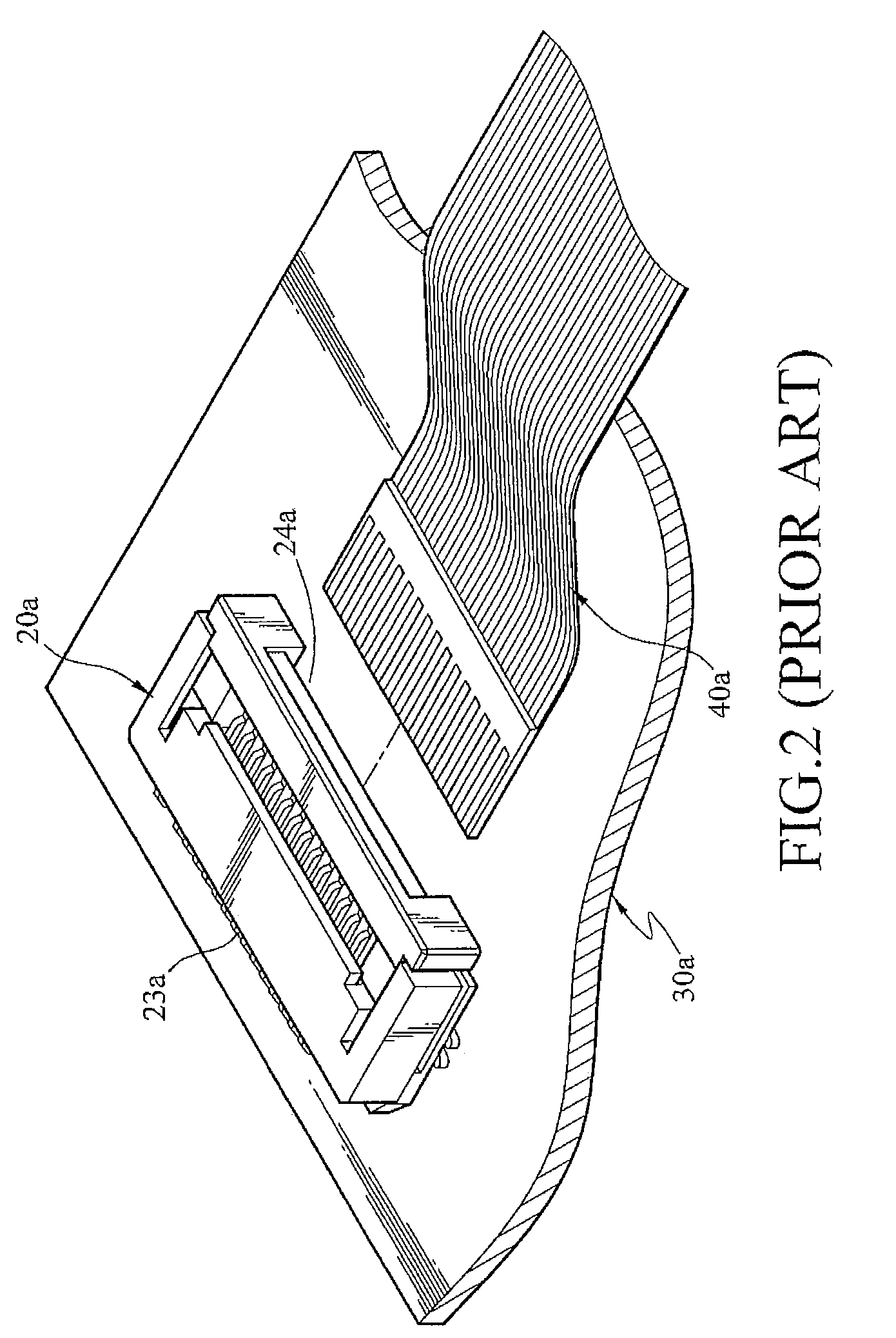 Connector for electronically connecting a cable and a printed circuit board