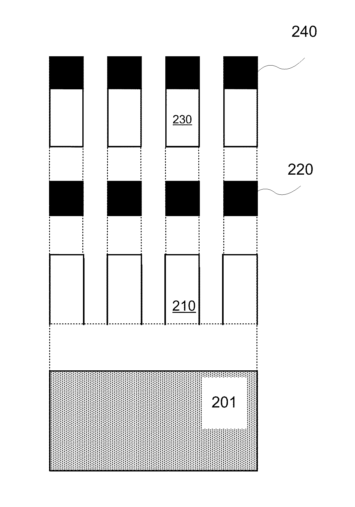 Multi-film stack etching with polymer passivation of an overlying etched layer