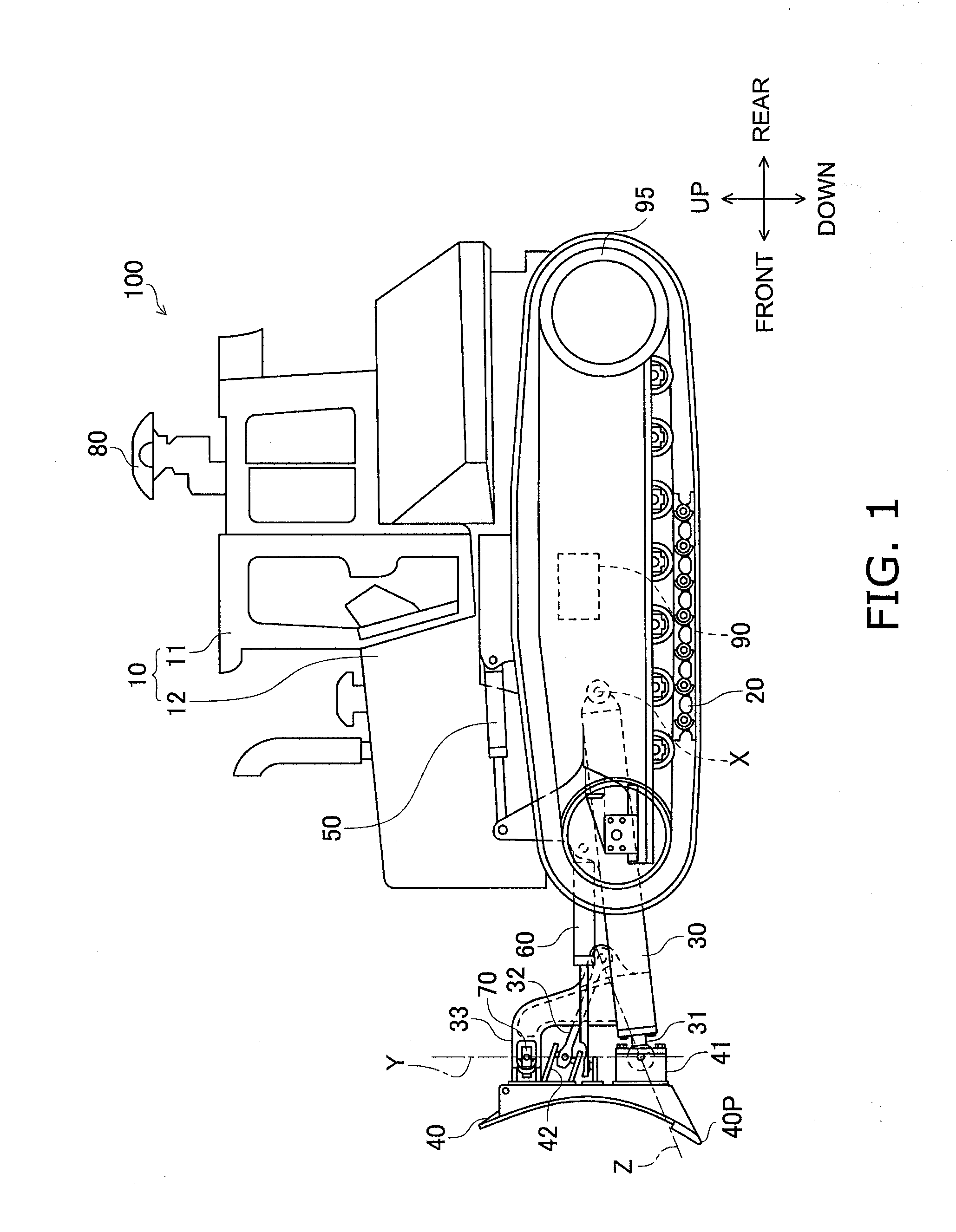 Blade control device, working machine and blade control method