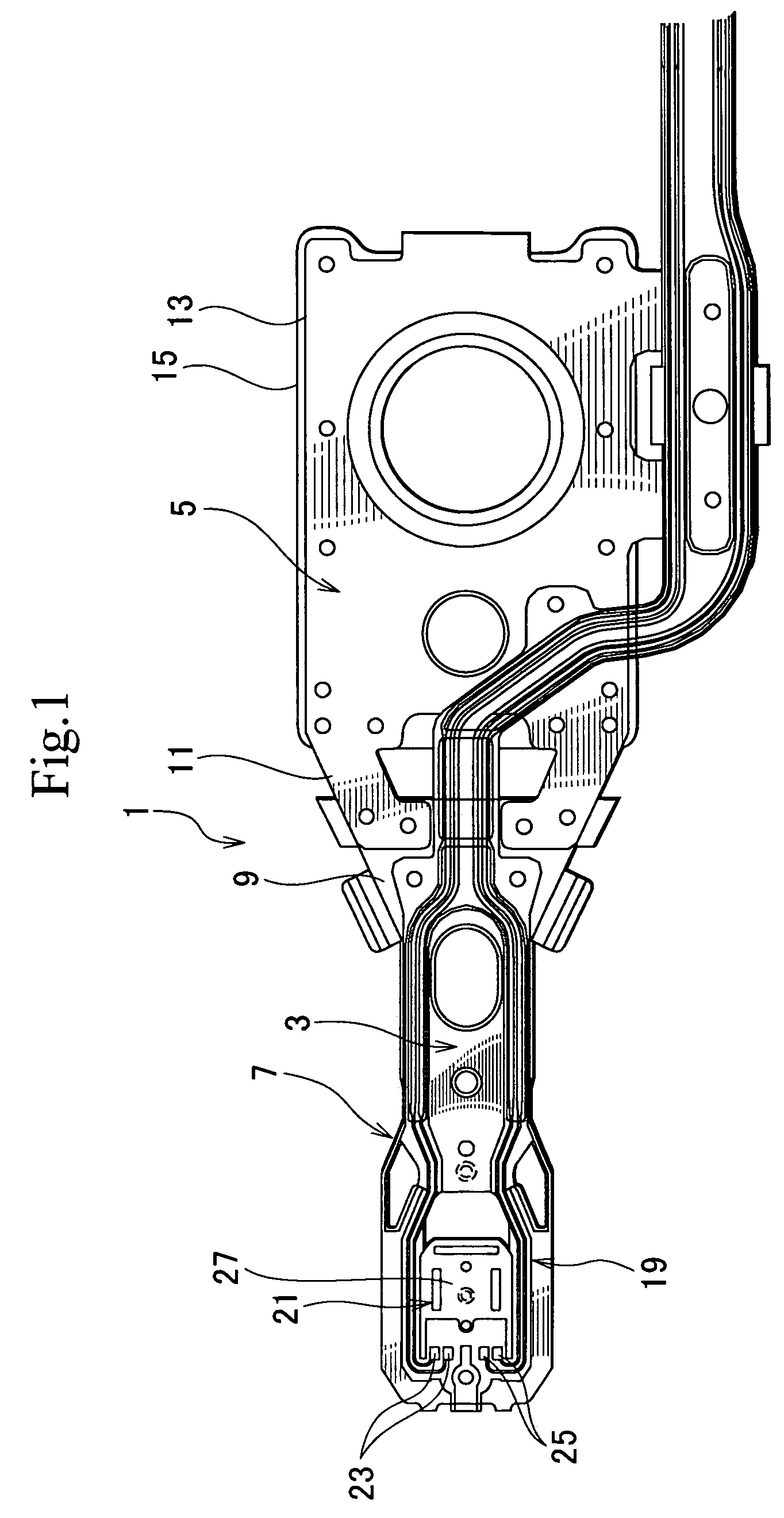 Head suspension having wiring disposed with conductive layer