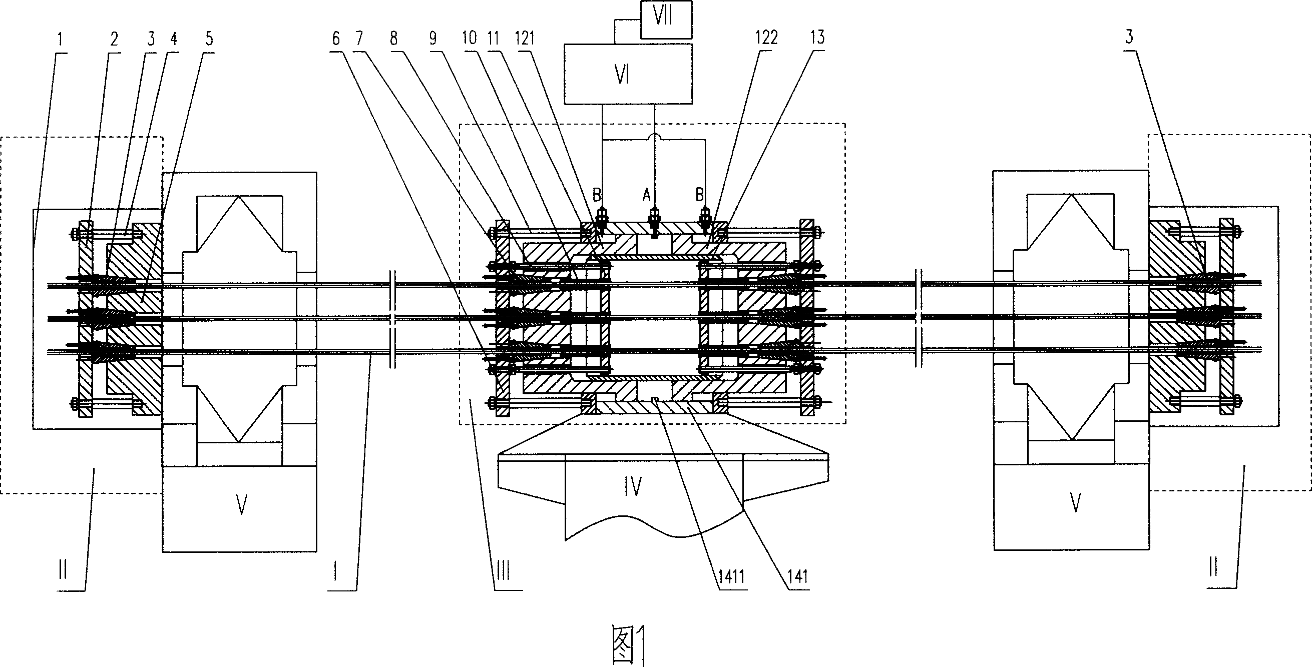 Slide-proof braking and positioning device and method for slide-proof braking and positioning