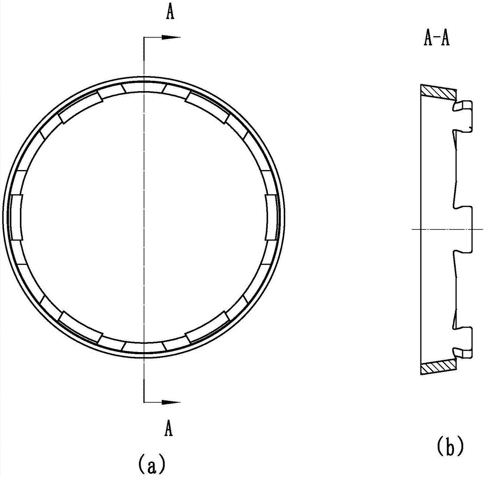 Synchronizer inner ring conical surface friction material bonding mold and bonding method thereof