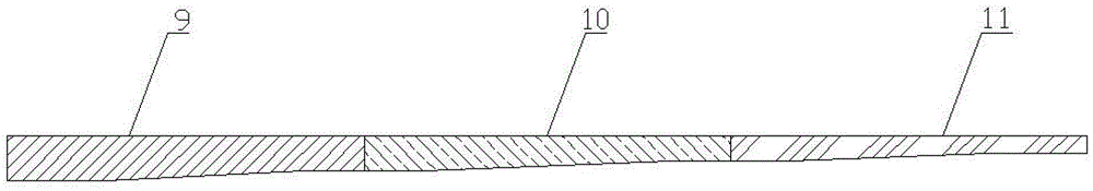 Continuous oil tube with gradually changed wall thickness and manufacturing method thereof