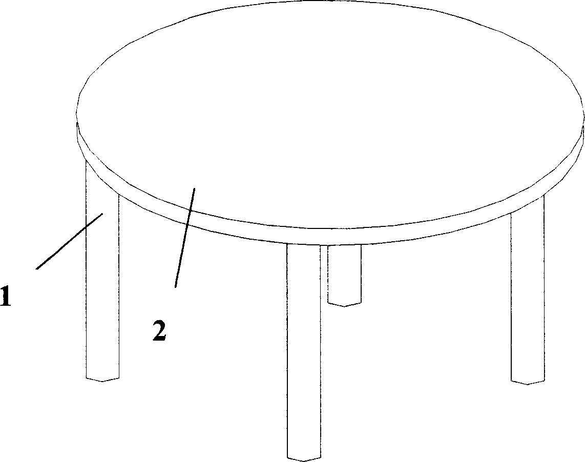 Improved structure of table