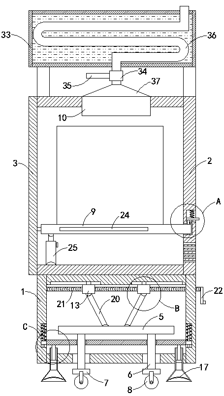 Active electric filter in atmospheric adsorptive installation
