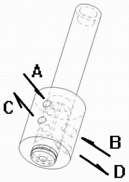 Rotor valve core of hydraulic 1D digital rotary valve