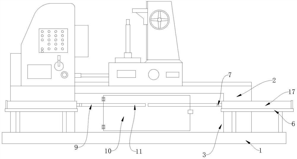 Automatic trough cleaning device for precise gear hobbing machine and cleaning method of automatic trough cleaning device