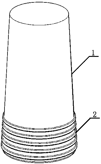 Roll paper tube core pusher