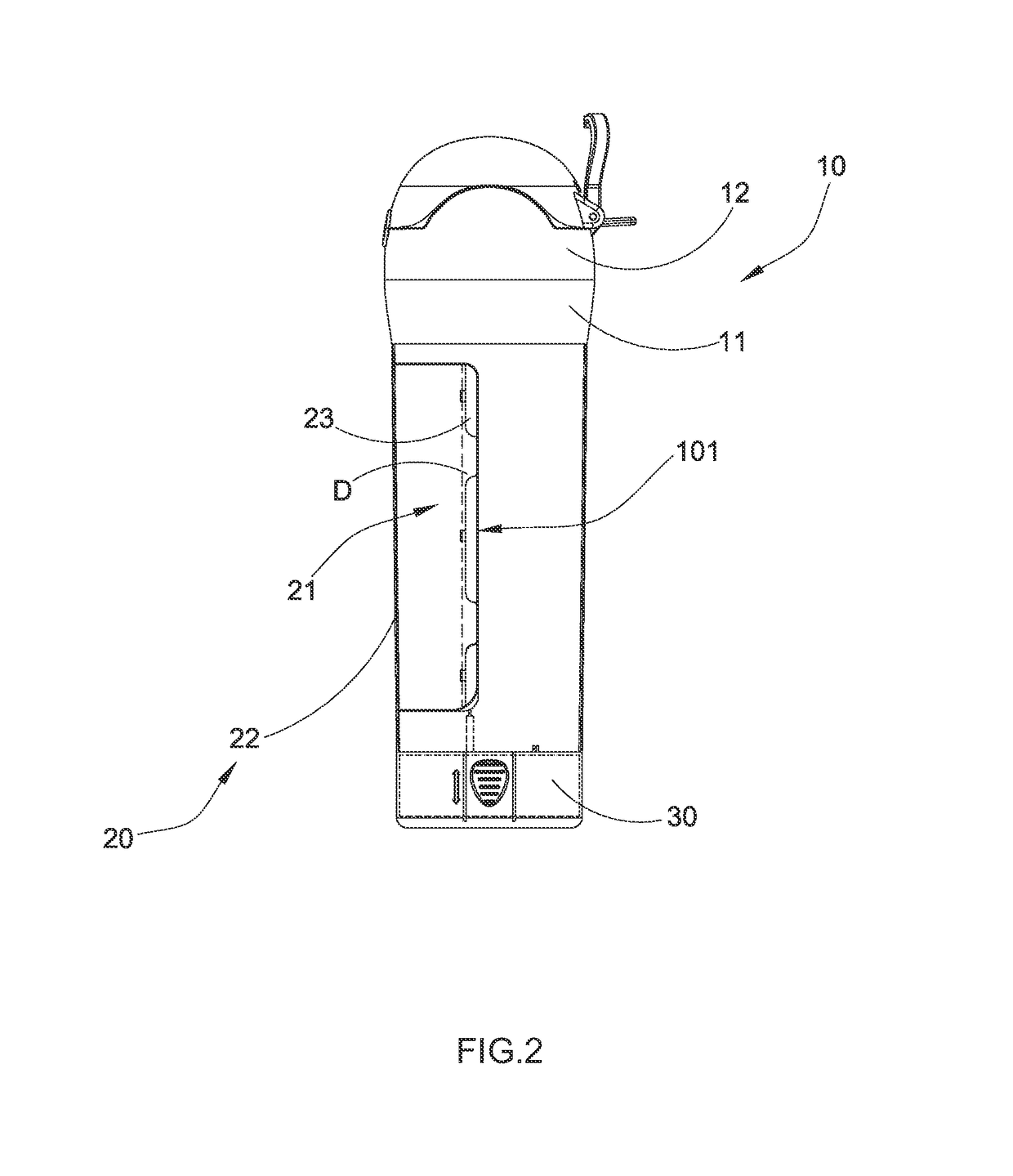 Beverage bottle with accessible station for portable electronic device