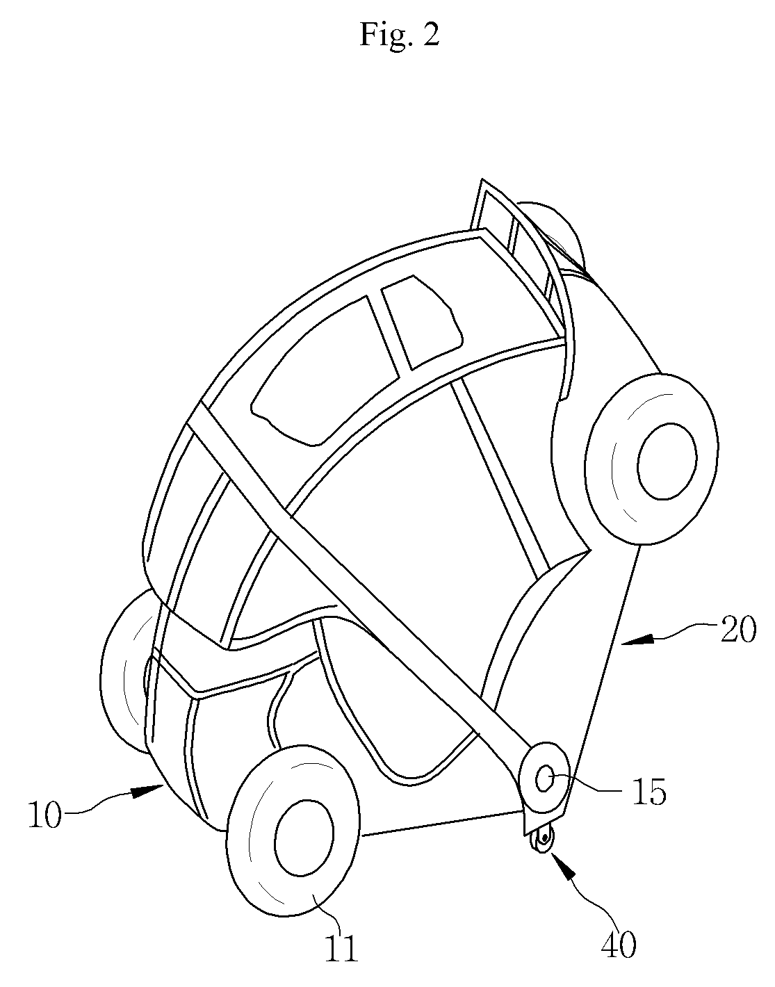 Foldable vehicle and method of controlling the same