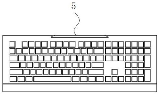 Detection equipment with dust removal structure for computer keyboard processing