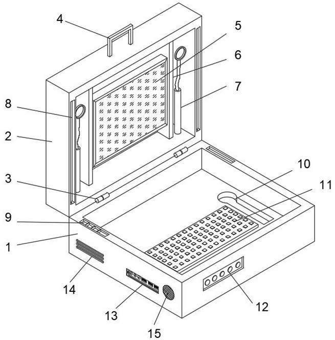 Portable live broadcast all-in-one machine