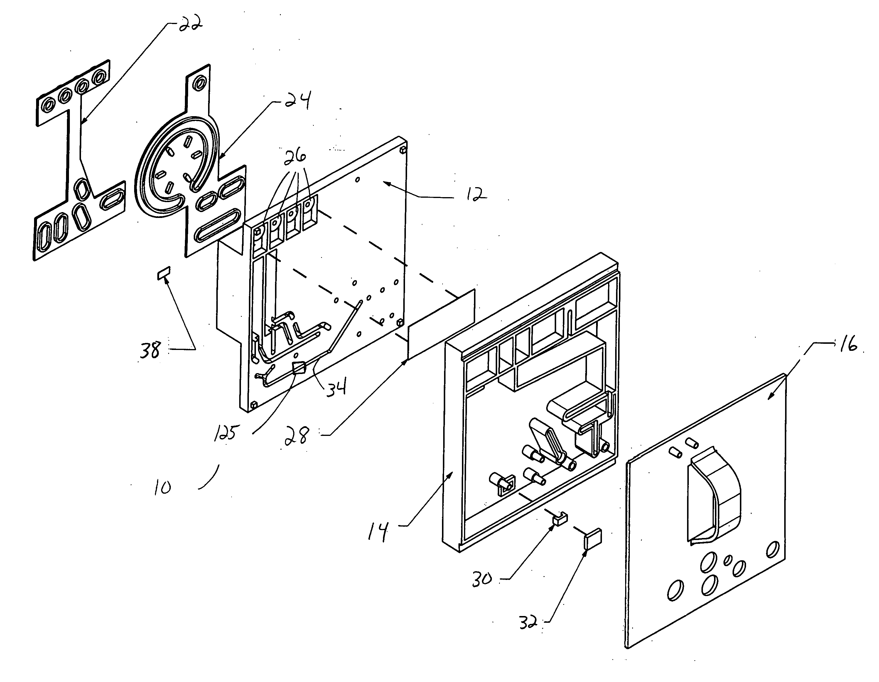 Surgical system having a cassette with an acoustic coupling