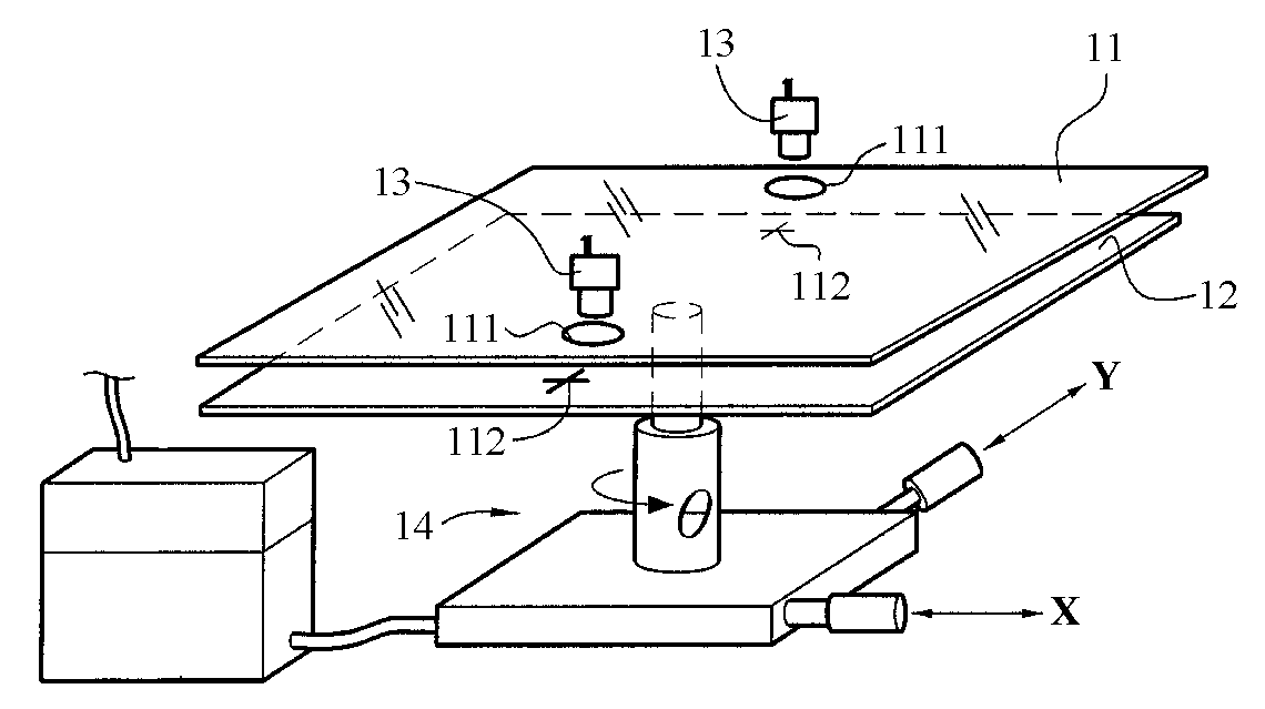 Aligning method and aligning system of unmarked different-space substrate assembly