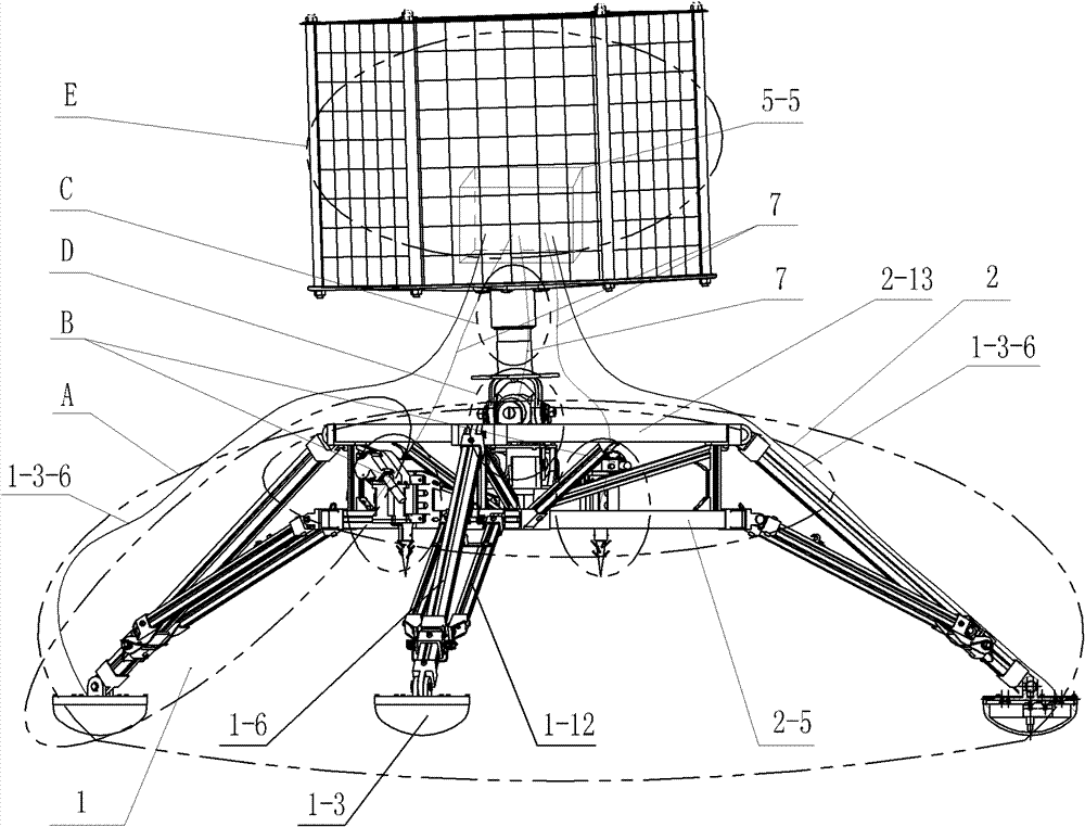 Attached mechanism of small star lander